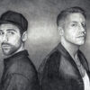 Macklemore and Ryan Lewis pencil artwork by Keegan Hall