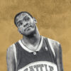 Kevin Durant pencil artwork by Keegan Hall