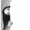 Peek pencil artwork by Keegan Hall