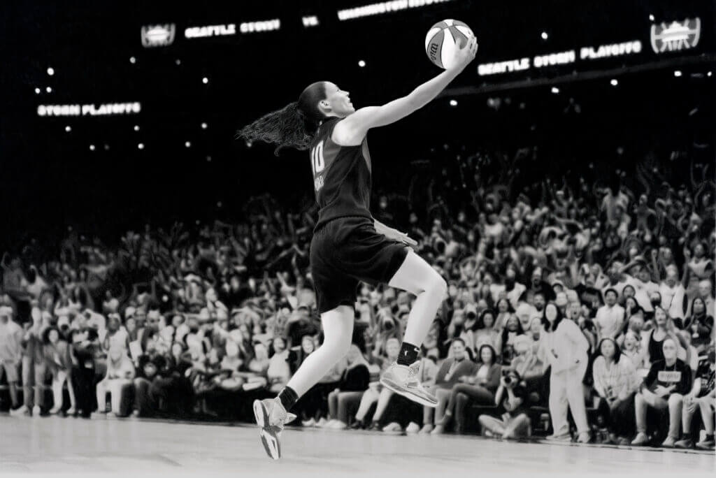 Sue Bird “Forever Sue” pencil artwork by Keegan Hall
