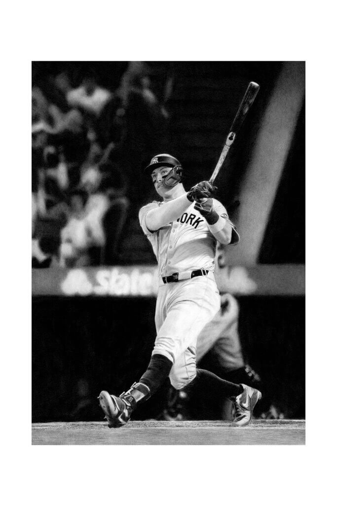 Aaron Judge Topps pencil artwork by Keegan Hall