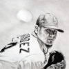 King Félix pencil artwork by Keegan Hall