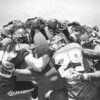 Seattle Seahawks Huddle pencil artwork by Keegan Hall